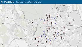 Visualizador de radares de la Ciudad de Madrid