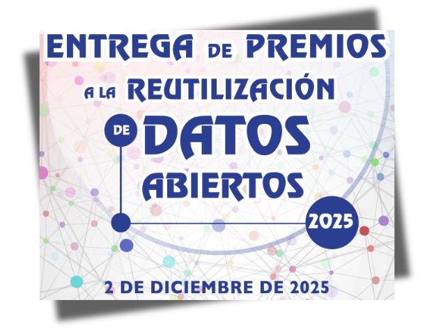 imagen con el siguiente texto: entrega de premios a la reutilización de datos, 2 de  diciembre