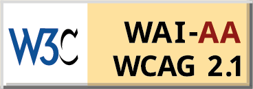 Logo del W3C WAI-AA WCAG 2.1